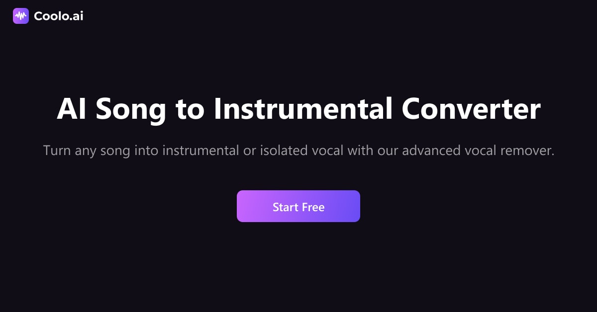 AI Song to Instrumental Converter Online - Make Song Instrumental