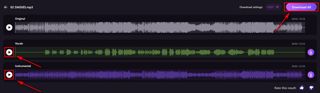 07 Preview and download the tracks