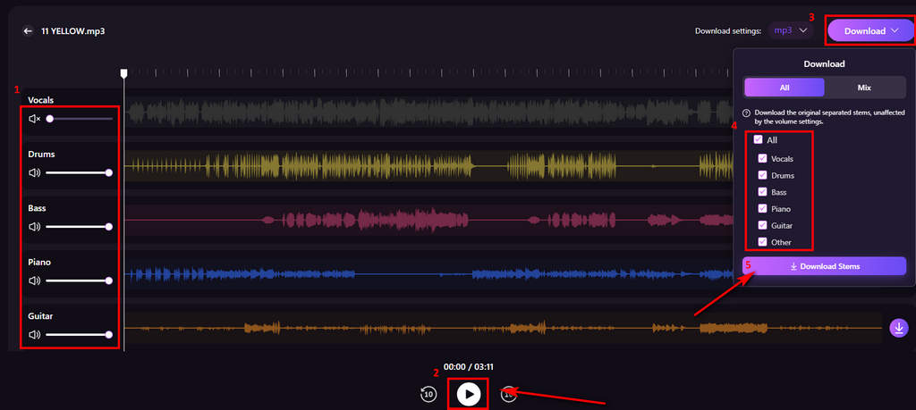 04 Download the stems